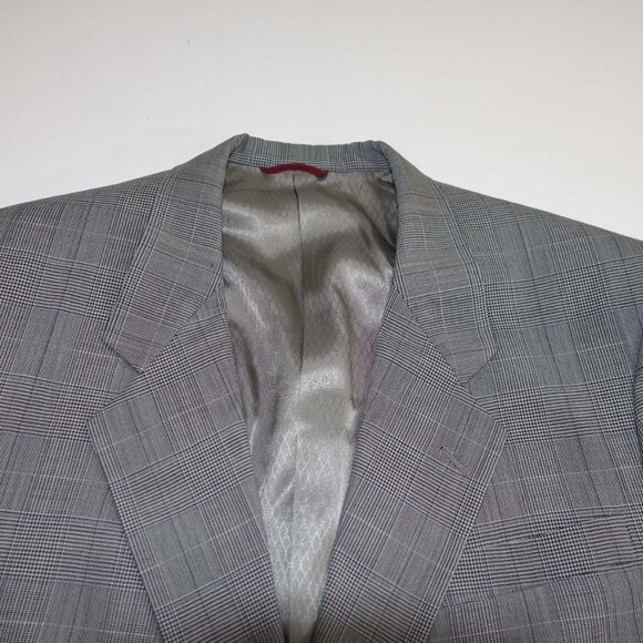 Hart Schaffner Marx Men's 2 Button Suit Size 42 Regular 35 x 29 Gray 100% Wool - Picture 8 of 15